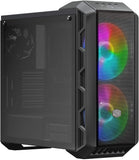Cooler Master MasterCase H500 ATX Mid-Tower Tempered Glass Side Panel, Transparent Front Option, Carrying Handle & 2X 200mm RGB Fans