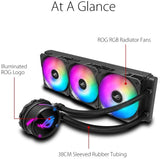 ASUS ROG Strix LC 360 RGB All-in-one AIO Liquid CPU Cooler 360mm Radiator, Intel 115x/2066 and AMD AM4/TR4 Support