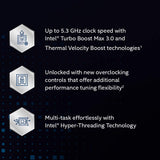 Intel Core i9-10900K Desktop Processor 10-Core 20-Thread up to 5.3 GHz Unlocked LGA1200 (Intel 400 Series Chipset)