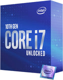 Intel® Core™ i7-10700F Desktop Processor 8-Core 16-Thread Unlocked up to 4.8 GHz Without Processor Graphics LGA 1200 (Intel® 400 Series chipset)