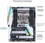 ASUS Prime X299-Deluxe II X299 Motherboard LGA2066 (Intel Core X-Series) ATX DDR4 M.2 U.2 Thunderbolt 3 USB 3.1 with Dual Gigabit LAN and 802.11ac WiFi
