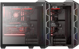 Cooler Master MasterCase H500 ATX Mid-Tower Tempered Glass Side Panel, Transparent Front Option, Carrying Handle & 2X 200mm RGB Fans