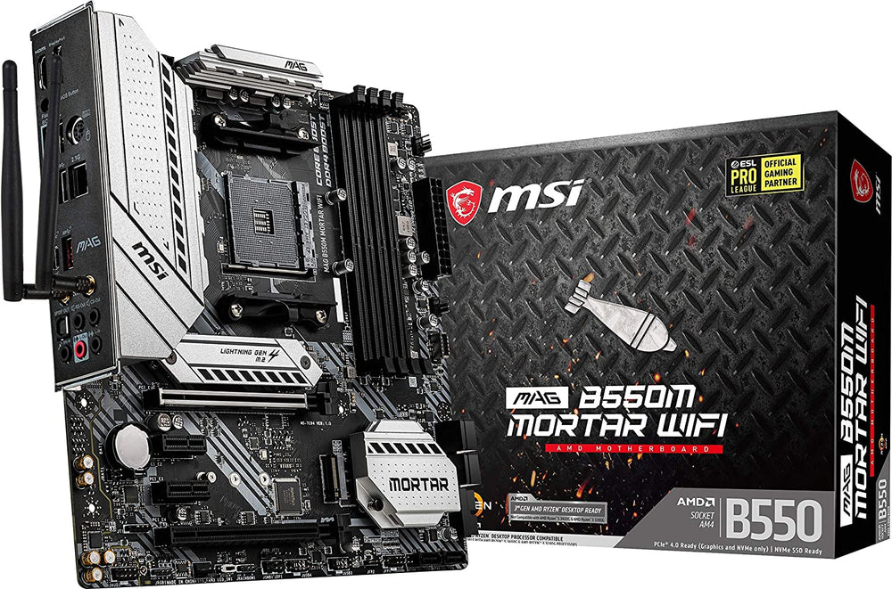 MSI MAG B550M Mortar WiFi Gaming Motherboard