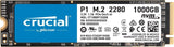 Crucial P1 1TB 3D NAND NVMe PCIe Internal SSD