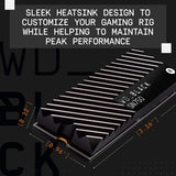 WD_Black SN750 500GB NVMe Internal Gaming SSD with Heatsink - Gen3 PCIe, M.2 2280, 3D NAND