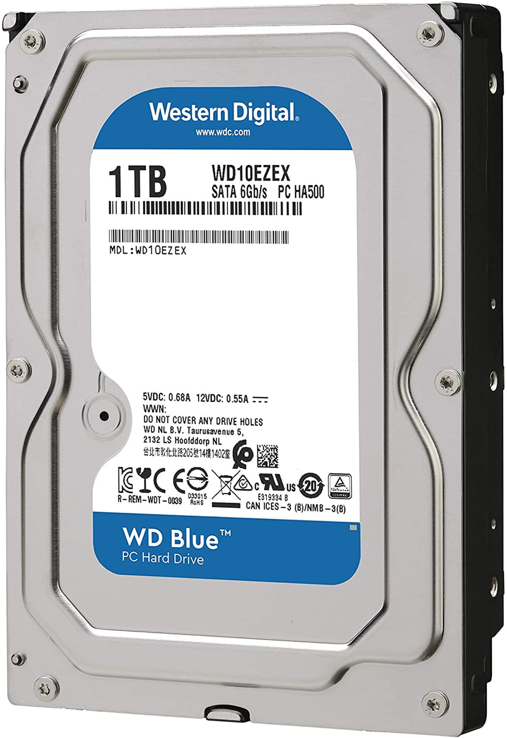WD Blue 1TB PC Hard Drive - 7200 RPM Class, SATA 6 Gb/s, 64 MB Cache