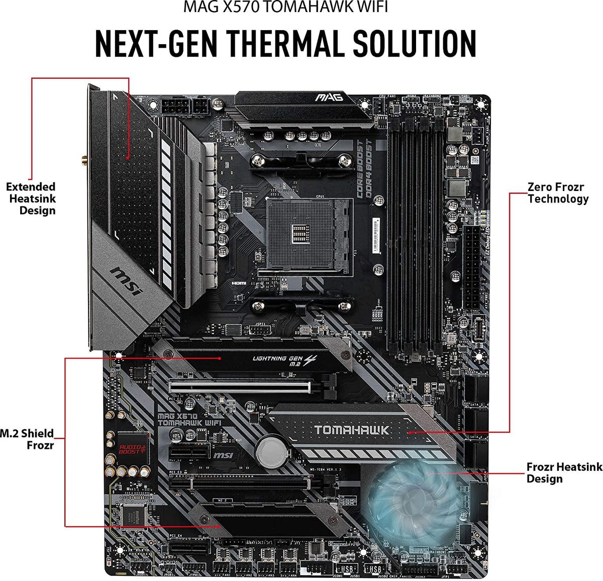 MSI MAG X570 Tomahawk WiFi Motherboard – RaidBox