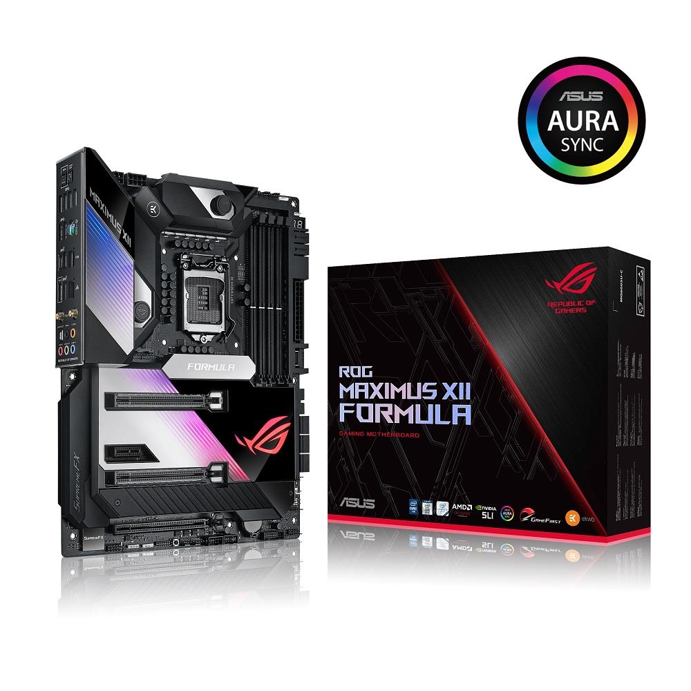 ASUS ROG Maximus XII Formula (WiFi 6) Z490 LGA 1200(Intel® 10th Gen) ATX gaming motherboard (16 power stages, EK CrossChill III , 10 Gbps & Intel®2.5Gb LAN,Triple M.2, 2” Livedash OLED, Aura Sync)