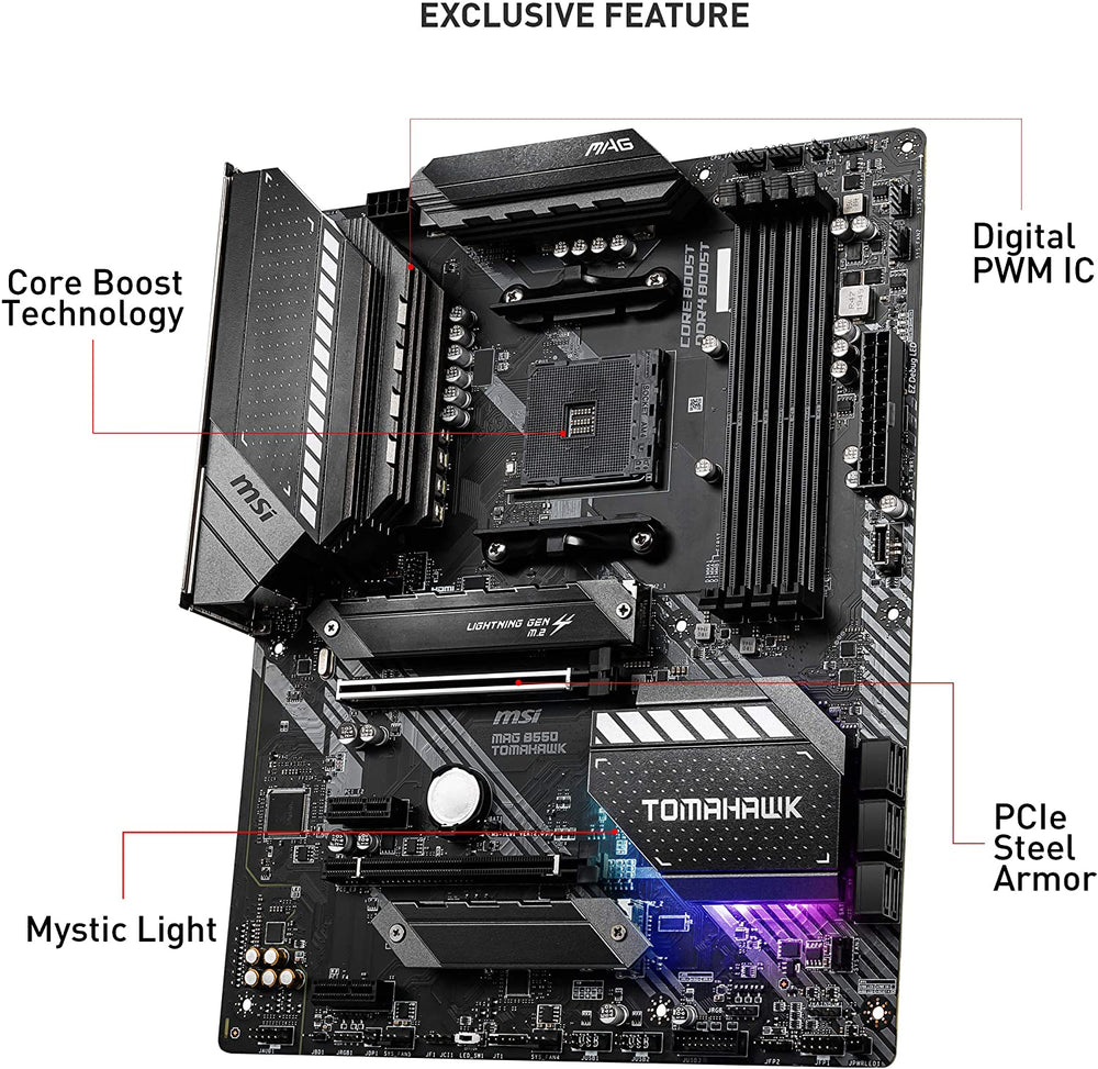 MSI MAG B550 Tomahawk Gaming Motherboard