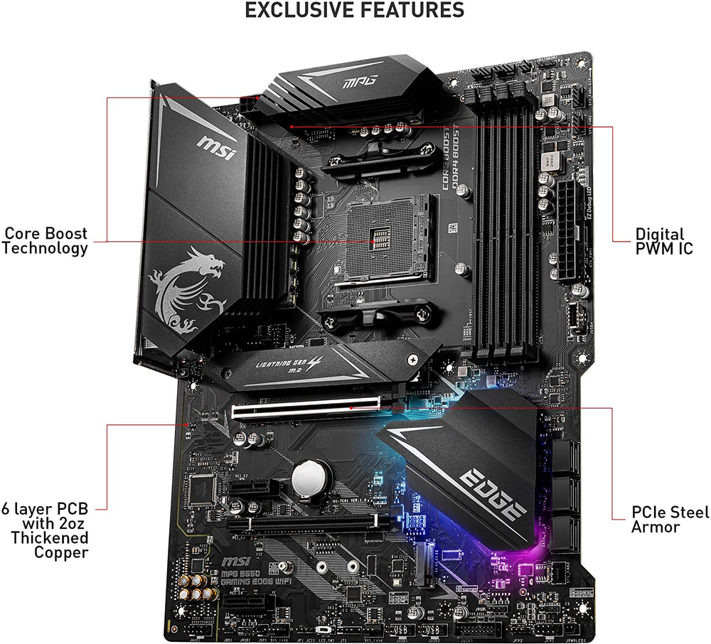 MSI MPG B550 Gaming Edge WiFi Gaming Motherboard – RaidBox