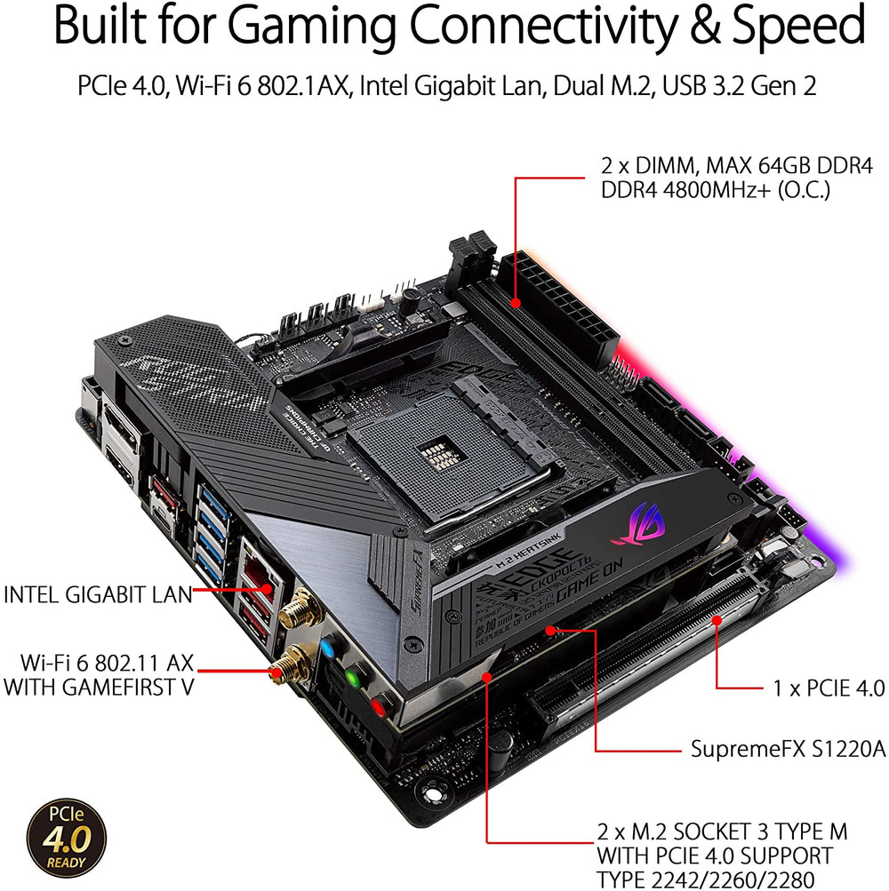 ASUS ROG Strix X570-I Gaming mini-ITX motherboard – RaidBox