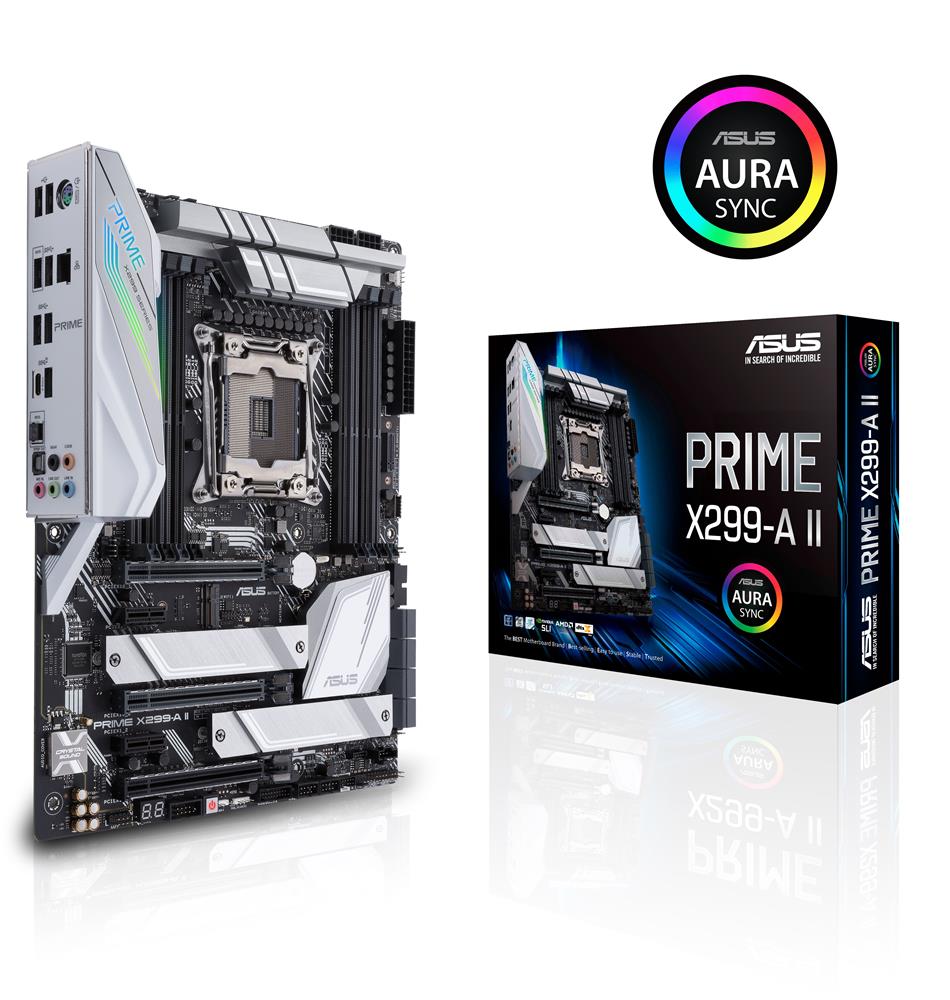 ASUS Prime X299-A II Intel X299 LGA 2066 ATX motherboard for Intel Core X-Series Processors