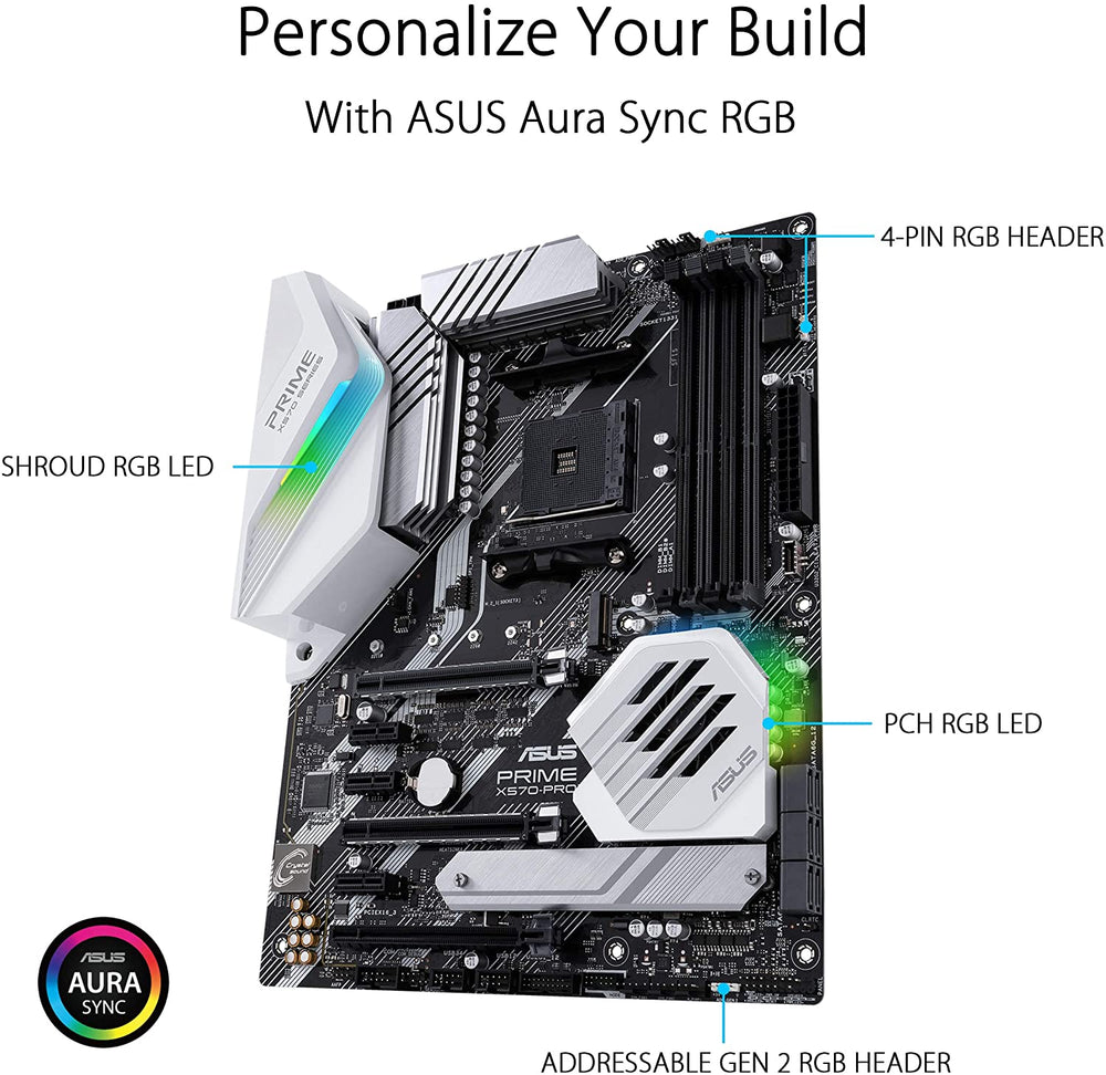 Asus Prime X570-Pro Ryzen 3 AM4 ATX Motherboard