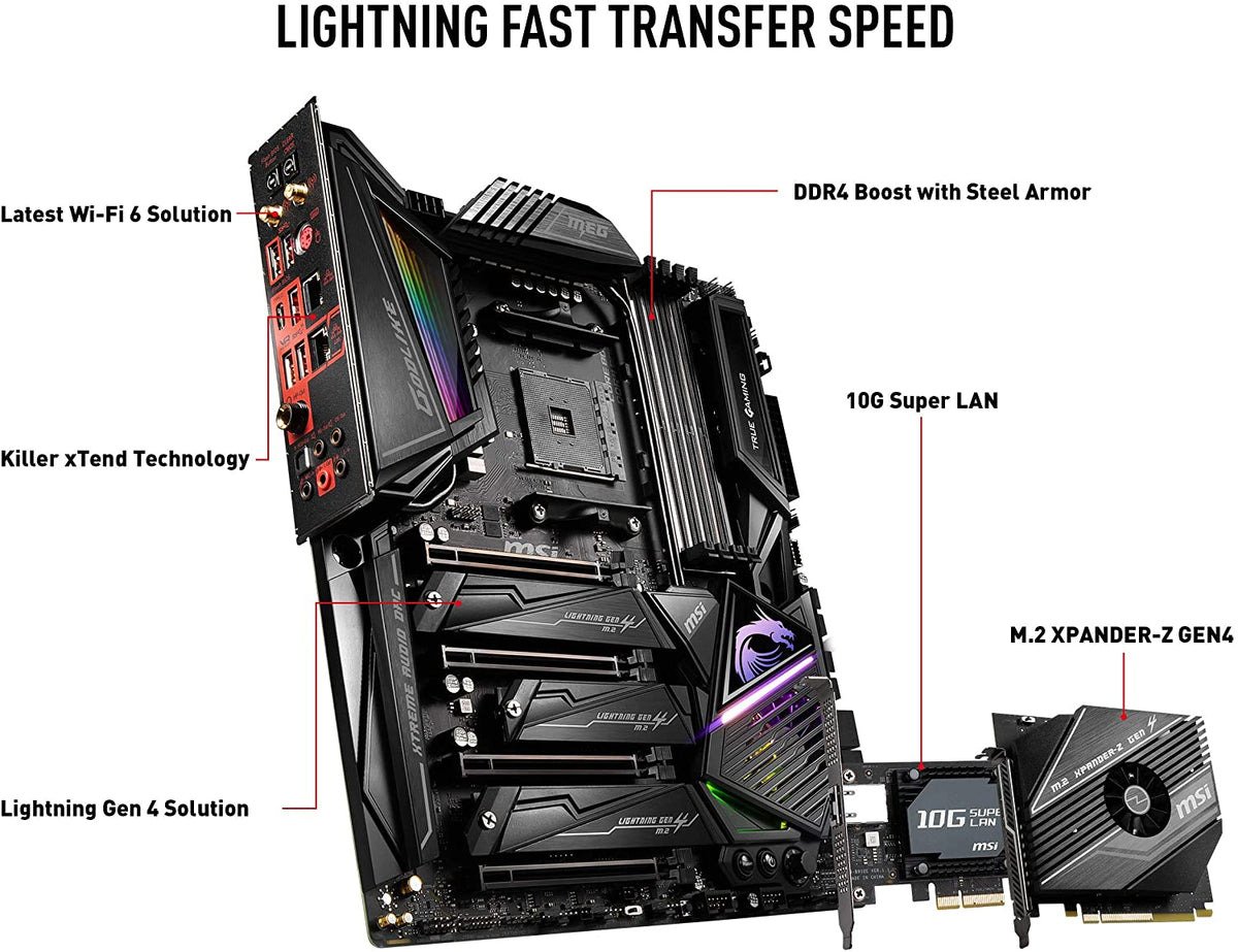 MSI Meg X570 GODLIKE Gaming ATX Motherboard – RaidBox