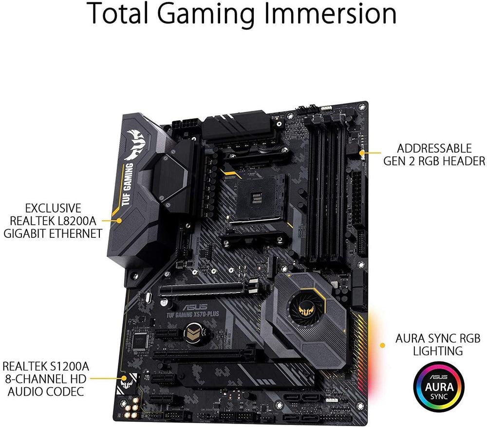 ASUS AM4 TUF Gaming X570-Plus ATX Motherboard