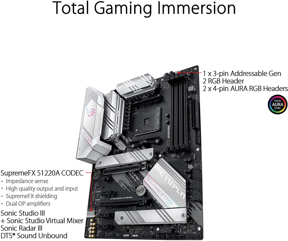 ASUS ROG Strix B550-A Gaming AMD AM4 (3rd Gen Ryzen™) ATX