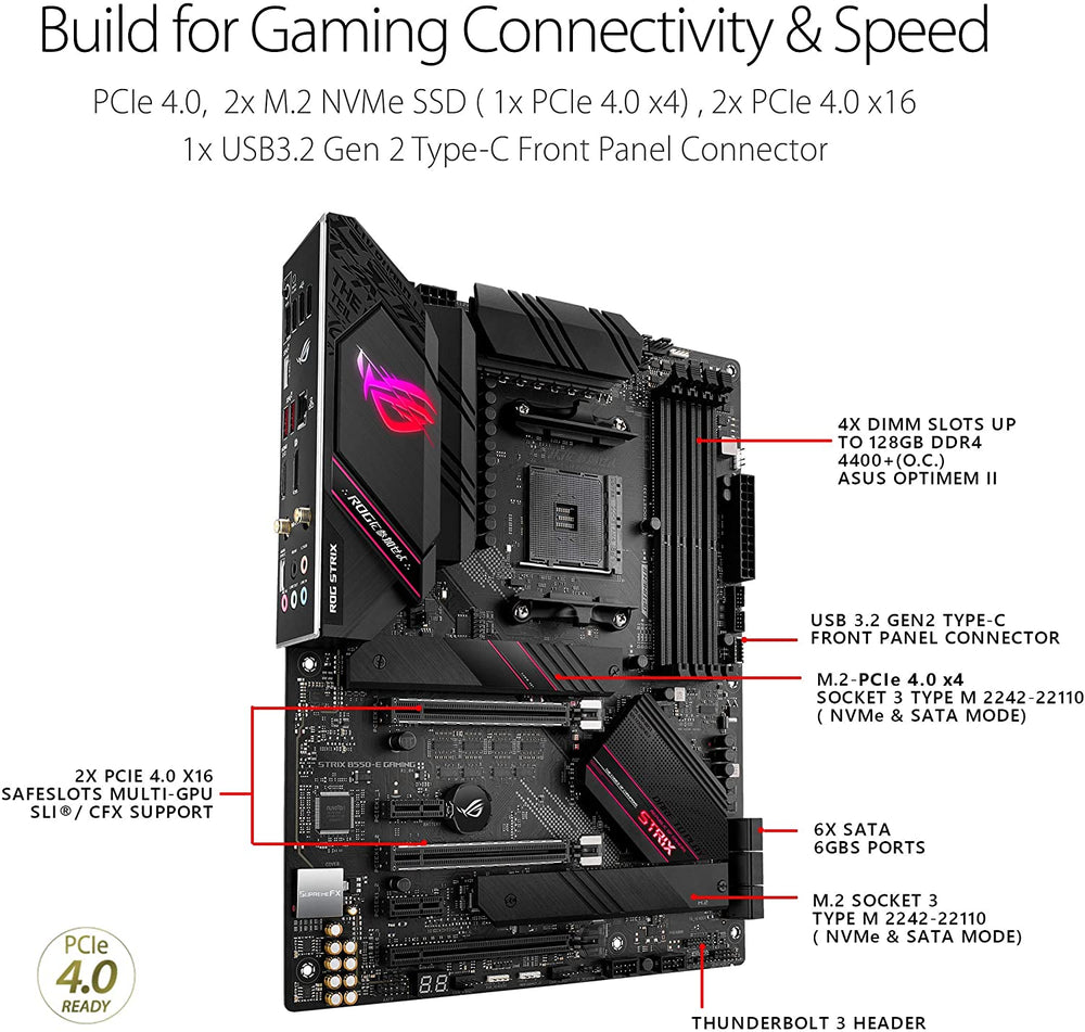 ASUS ROG Strix B550-E Gaming AMD AM4 (3rd Gen Ryzen™) ATX