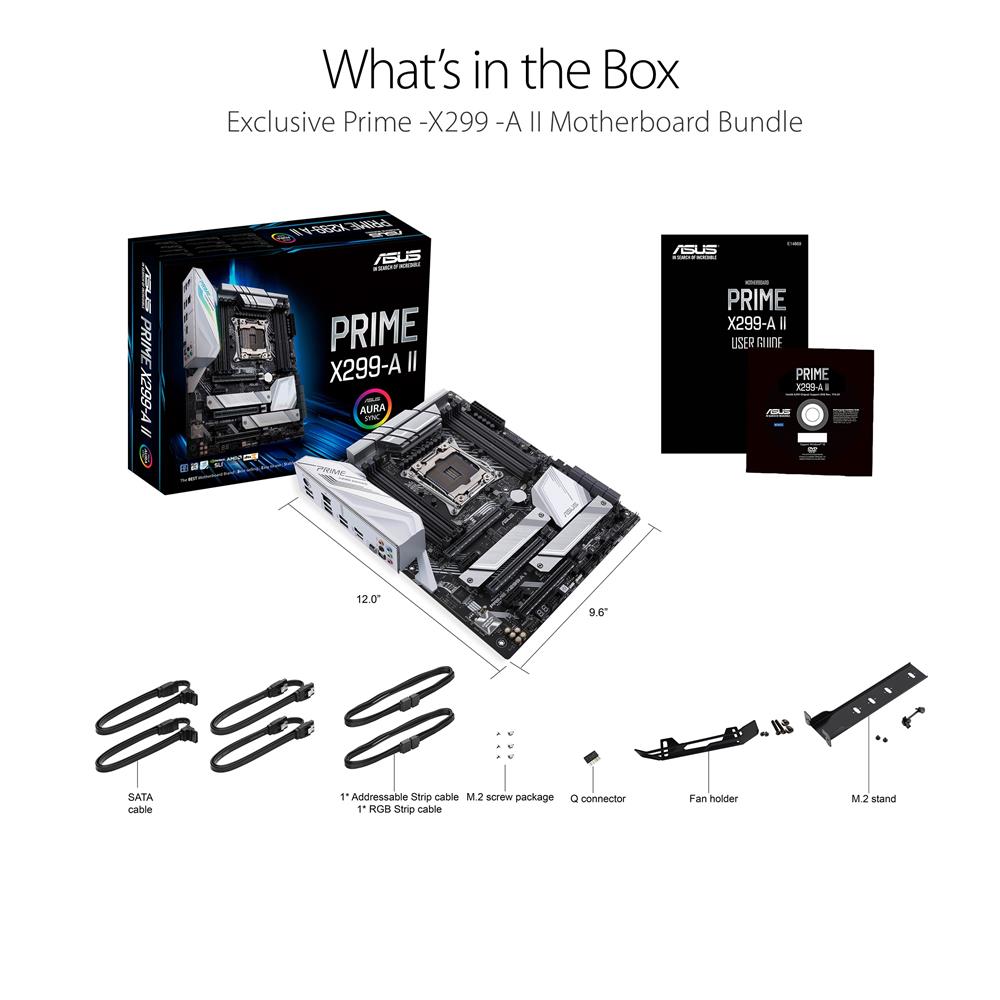 ASUS Prime X299-A II Intel X299 LGA 2066 ATX motherboard for Intel Core X-Series Processors