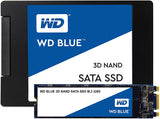 WD Blue 3D NAND 250GB Internal PC SSD - SATA III 6 Gb/s, M.2 2280, Up to 550 MB/s