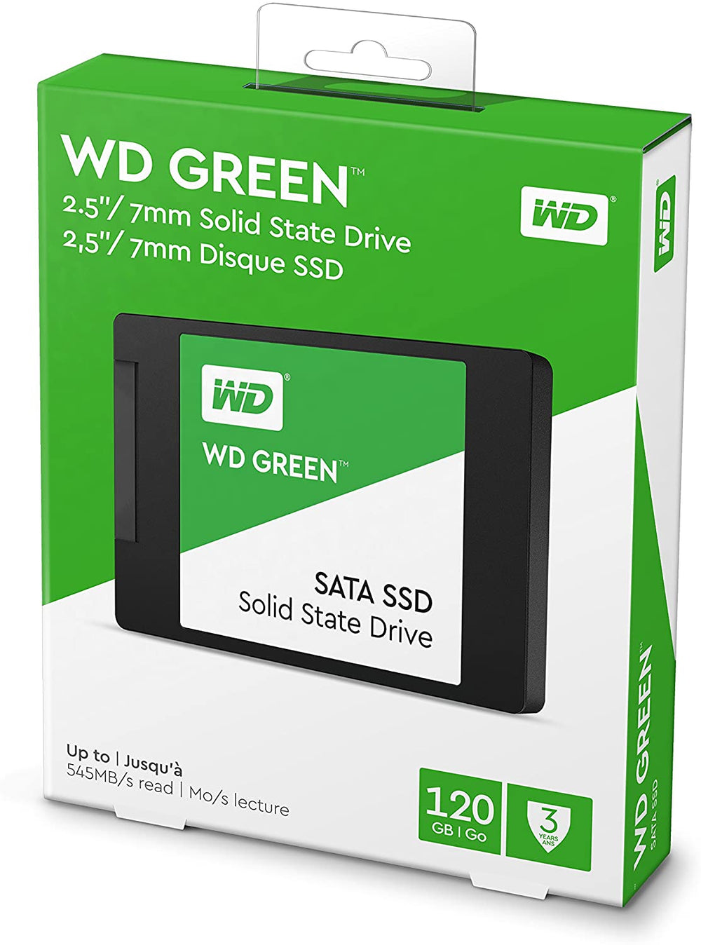 WD Green 120GB Internal PC SSD - SATA III 6 Gb/s, 2.5"/7mm