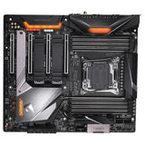 GIGABYTE X299X AORUS Master Socket 2066 Chipset - DDR4 4333(O.C.), PCI-E 3.0, SATA 6.0Gb/s, 3x M.2 - USB 3.2, E-ATX Motherboard, RGB FUSION, Onboard Wi-FI, Bluetooth