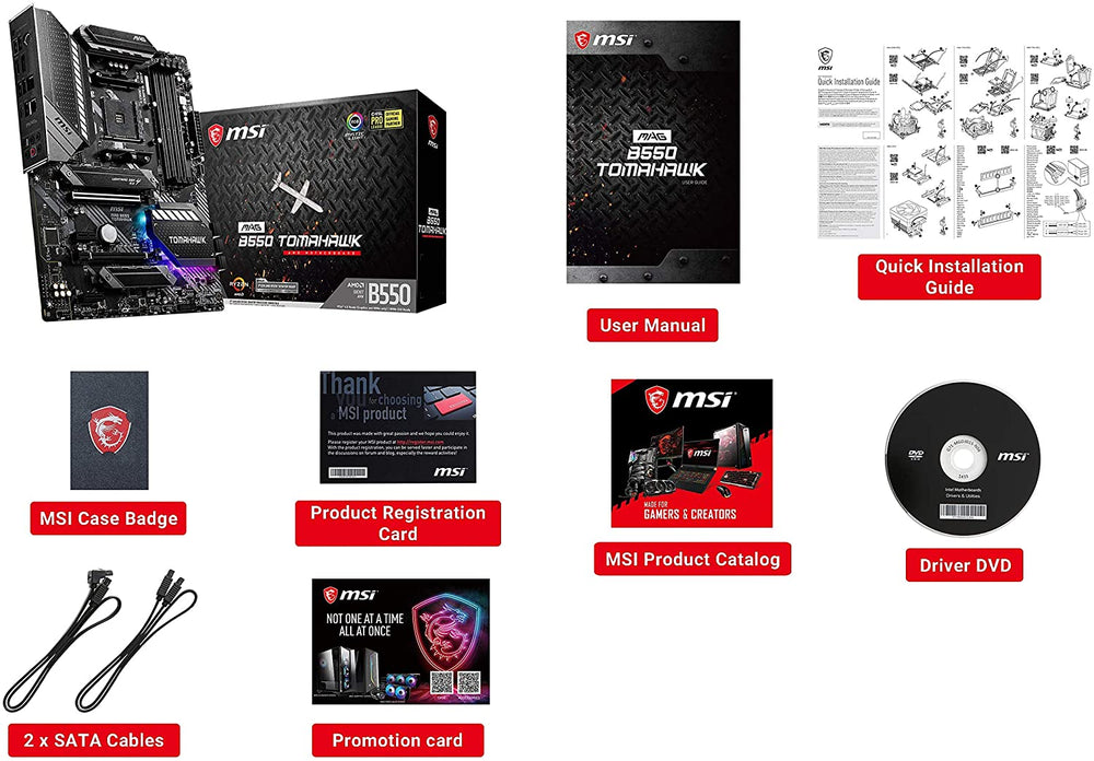 MSI MAG B550 Tomahawk Gaming Motherboard