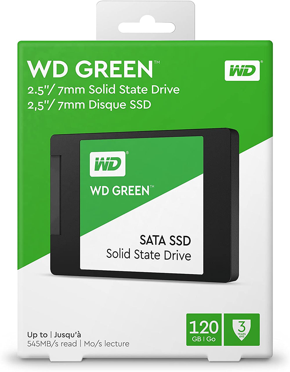 WD Green 120GB Internal PC SSD - SATA III 6 Gb/s, 2.5"/7mm