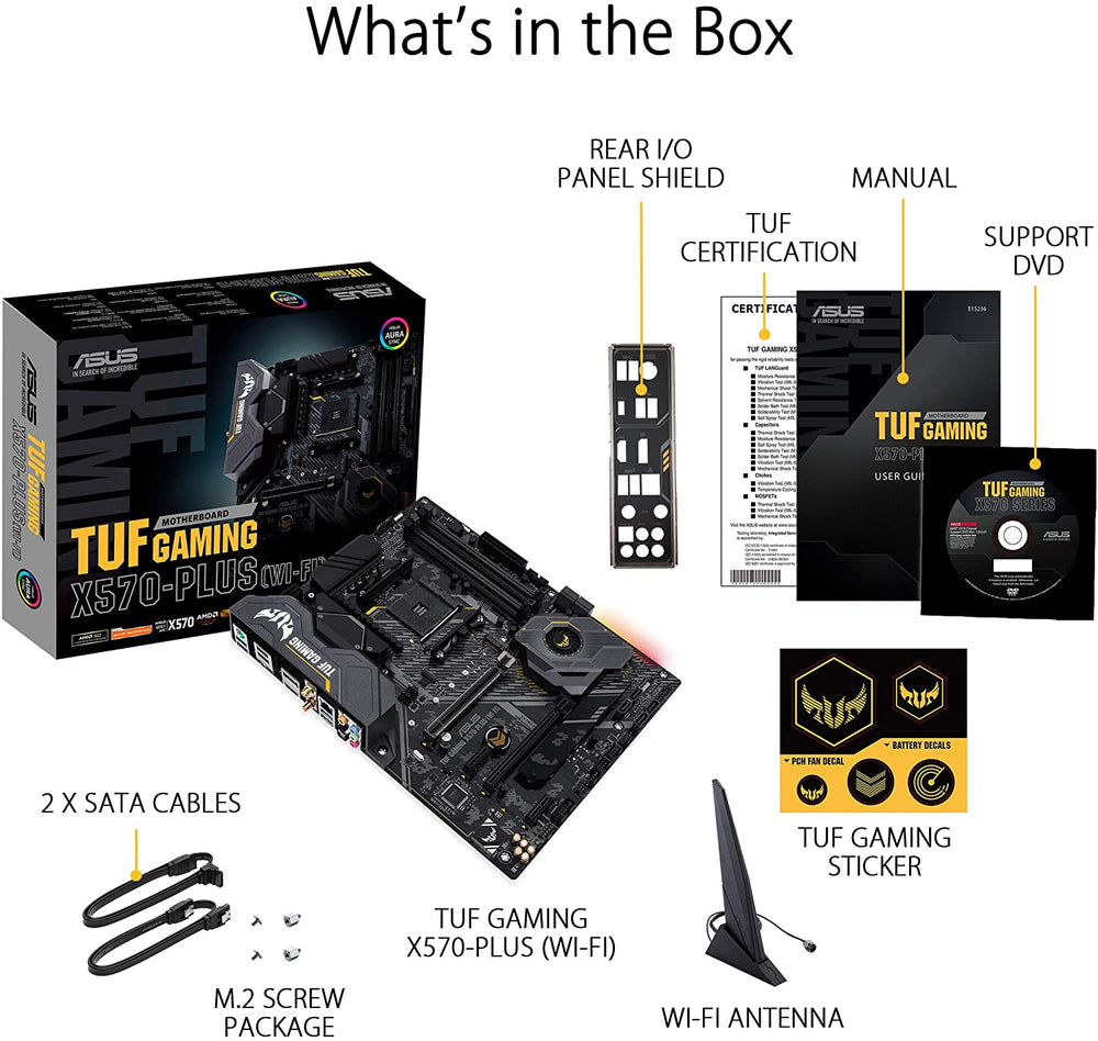 Asus AM4 TUF Gaming X570-Plus (Wi-Fi) ATX motherboard