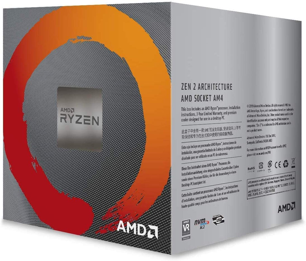 AMD Ryzen 3600X 6-core, 12-Thread Unlocked Desktop Processor