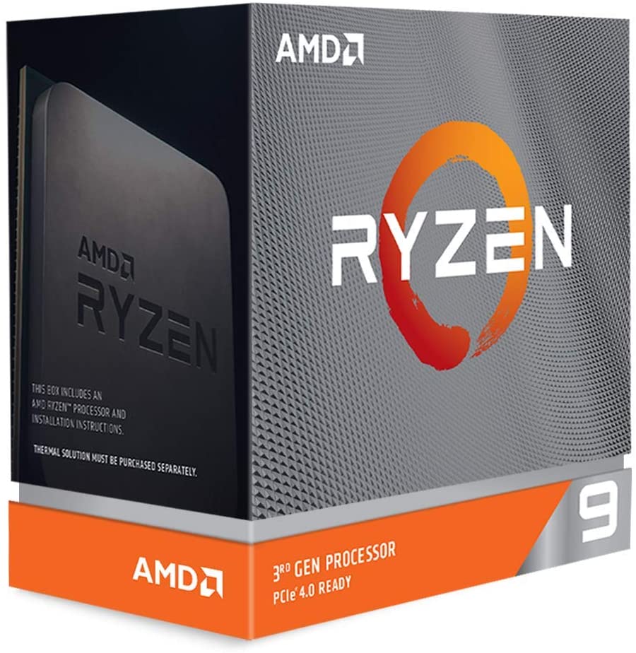 AMD Ryzen 9 3900XT 12-core, 24-Thread Unlocked Desktop Processor (No Cooler)