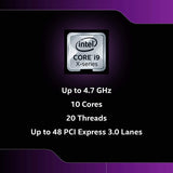 Intel Core i9-10900X Desktop Processor 10 Cores 20-Thread Processor Unlocked up to 4.7 GHz LGA 2066 X299 Series
