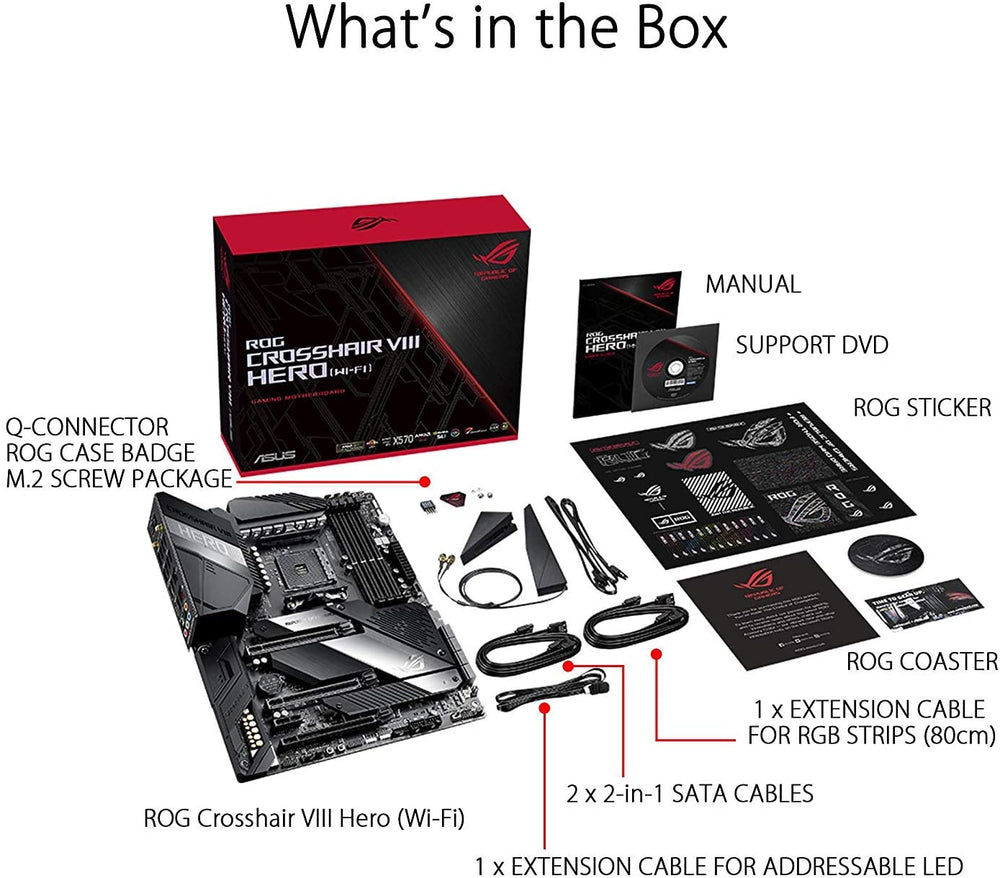 Asus ROG X570 Crosshair VIII Hero ATX Motherboard