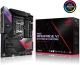 ASUS ROG Rampage VI Extreme Encore Socket 2066 X299 Chipset - Quad Channel DDR4 4266(O.C.), 3xPCIe 3.0 x16, 2xM.2 USB 3.1, Bluetooth - EATX Motherboard, AURA RGB Lighting with Onboard AC WIFI