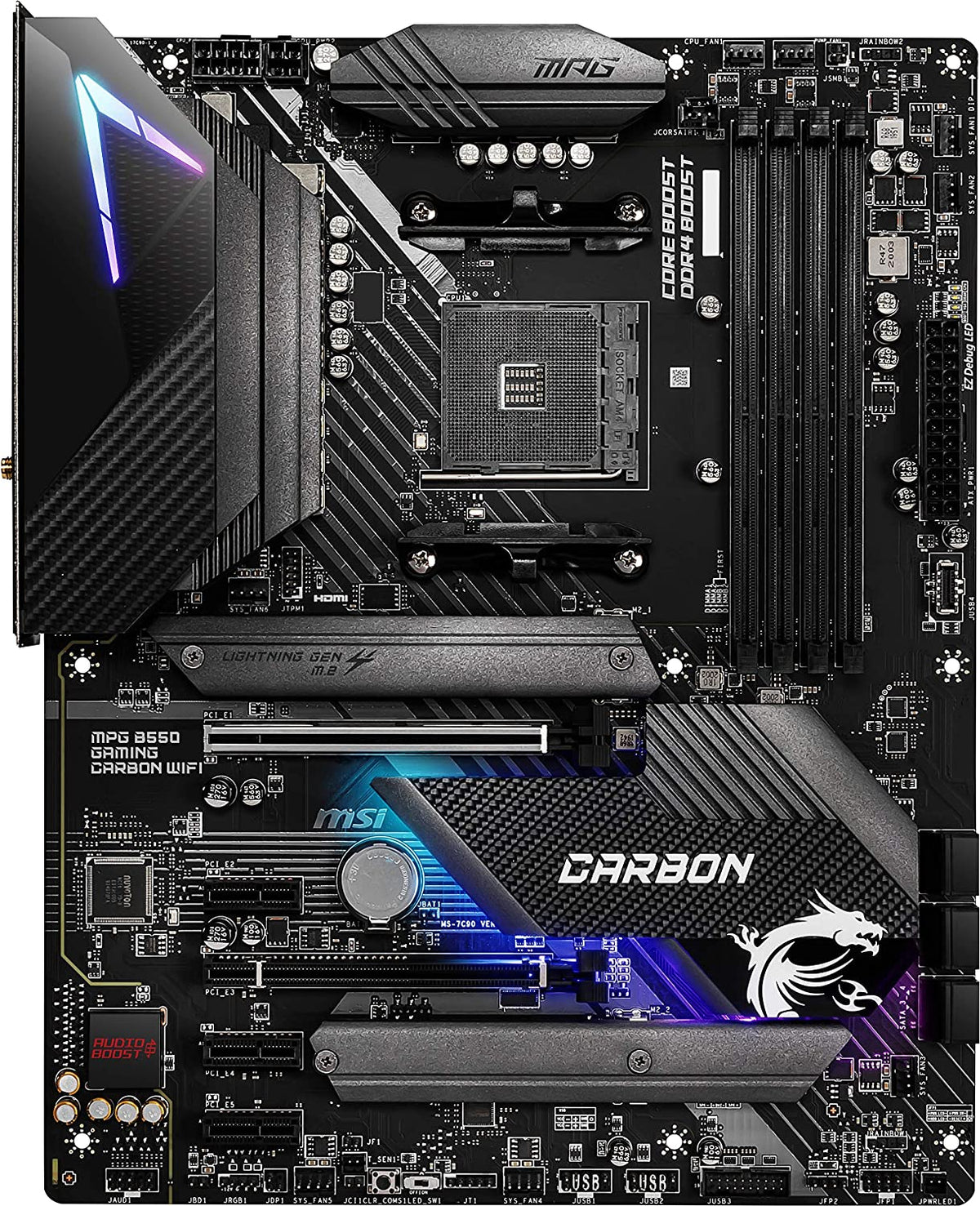 MSI MPG B550 Gaming Carbon WiFi Gaming Motherboard – RaidBox