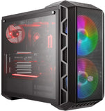 Cooler Master MasterCase H500 ATX Mid-Tower Tempered Glass Side Panel, Transparent Front Option, Carrying Handle & 2X 200mm RGB Fans