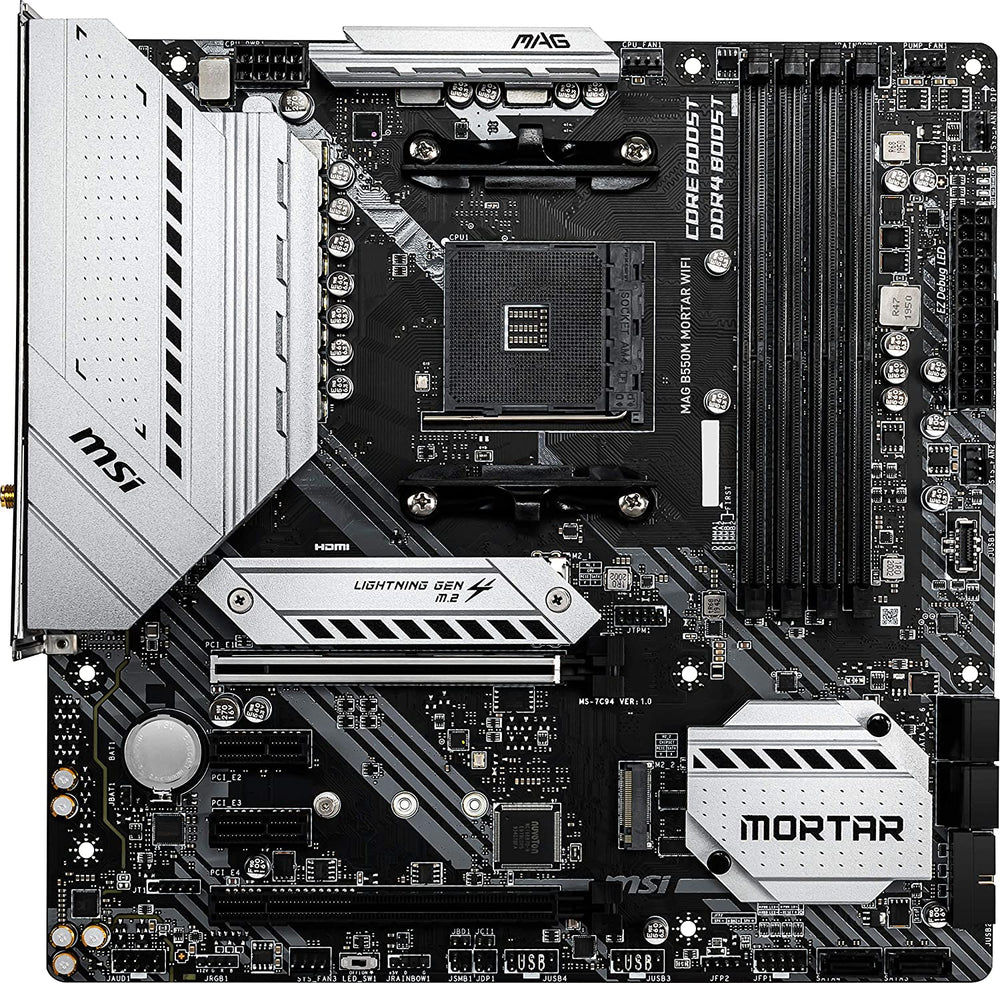 MSI MAG B550M Mortar WiFi Gaming Motherboard