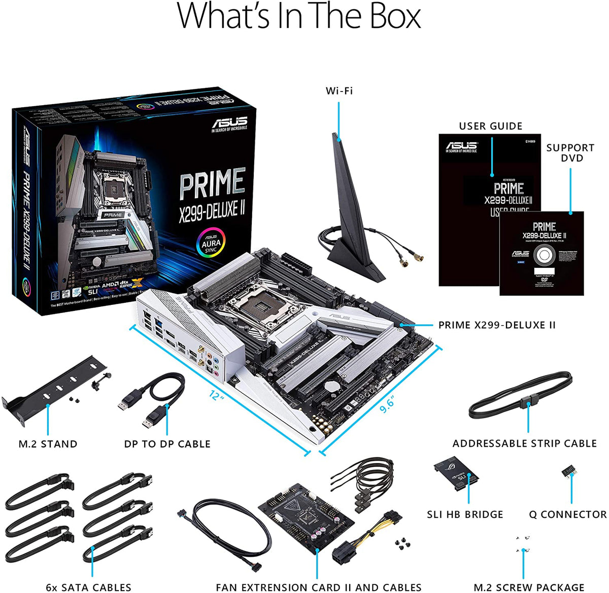 ASUS Prime X299-Deluxe II X299 Motherboard LGA2066 (Intel Core X