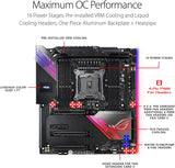 ASUS ROG Rampage VI Extreme Encore Socket 2066 X299 Chipset - Quad Channel DDR4 4266(O.C.), 3xPCIe 3.0 x16, 2xM.2 USB 3.1, Bluetooth - EATX Motherboard, AURA RGB Lighting with Onboard AC WIFI