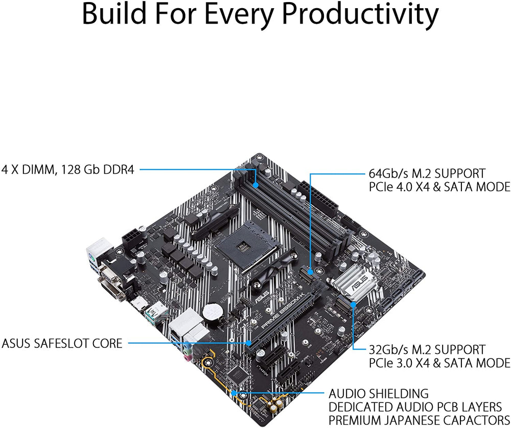 ASUS Prime B550M-K AMD AM4 (3rd Gen Ryzen™) Micro-ATX Motherboard