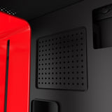 NZXT H210i - Mini-ITX PC Gaming Case - Front I/O USB Type-C Port - Tempered Glass Side Panel - Water-Cooling Ready - Integrated RGB Lighting - Black/Red