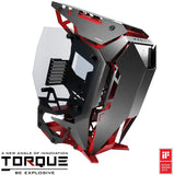 Antec Torque Black/ Red Aluminum ATX Mid Tower Computer Case/ Winner of IF Design Award 2019