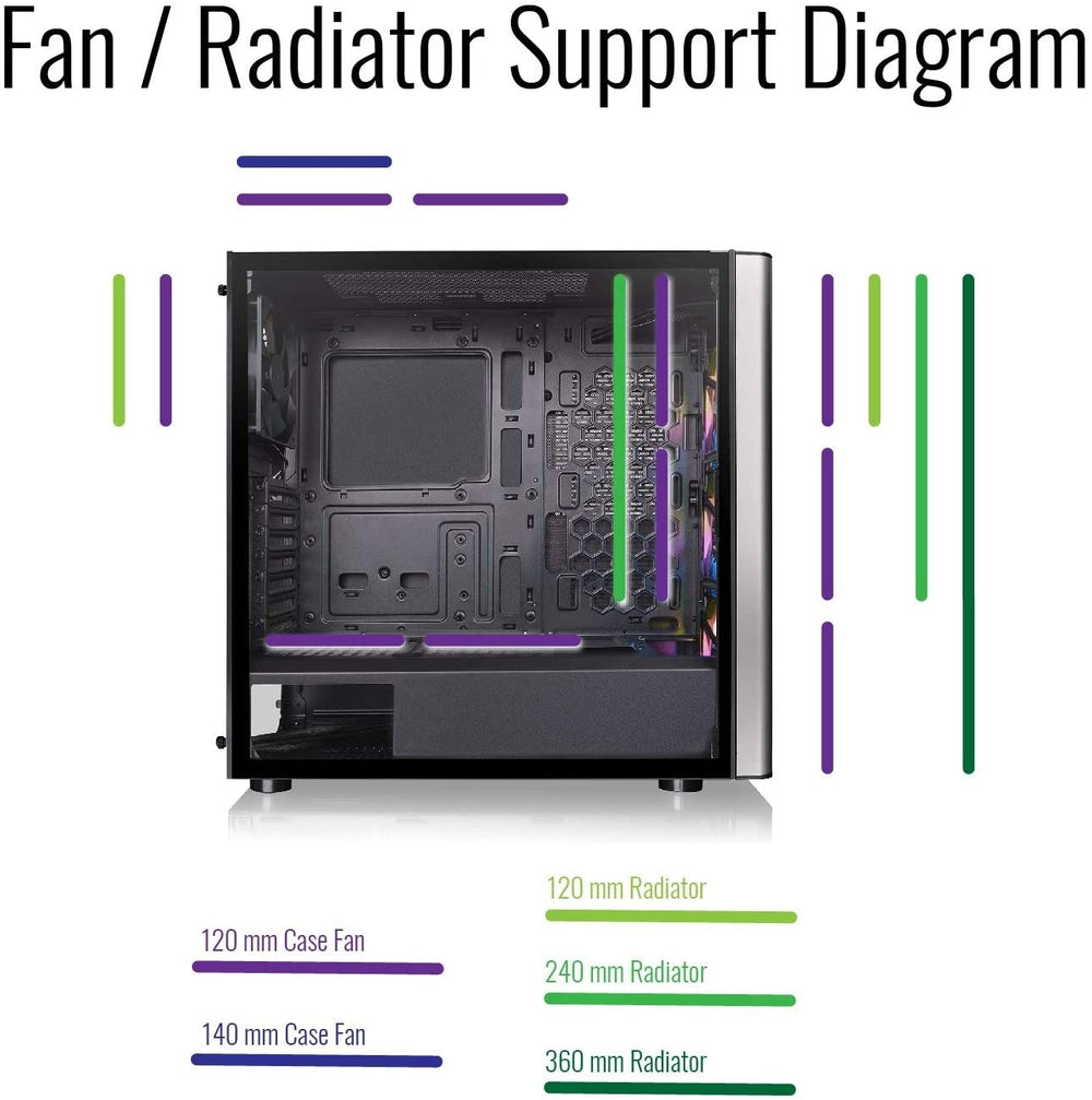 Thermaltake LEVEL 20 MT TG ARGB MID TOWER BLACK