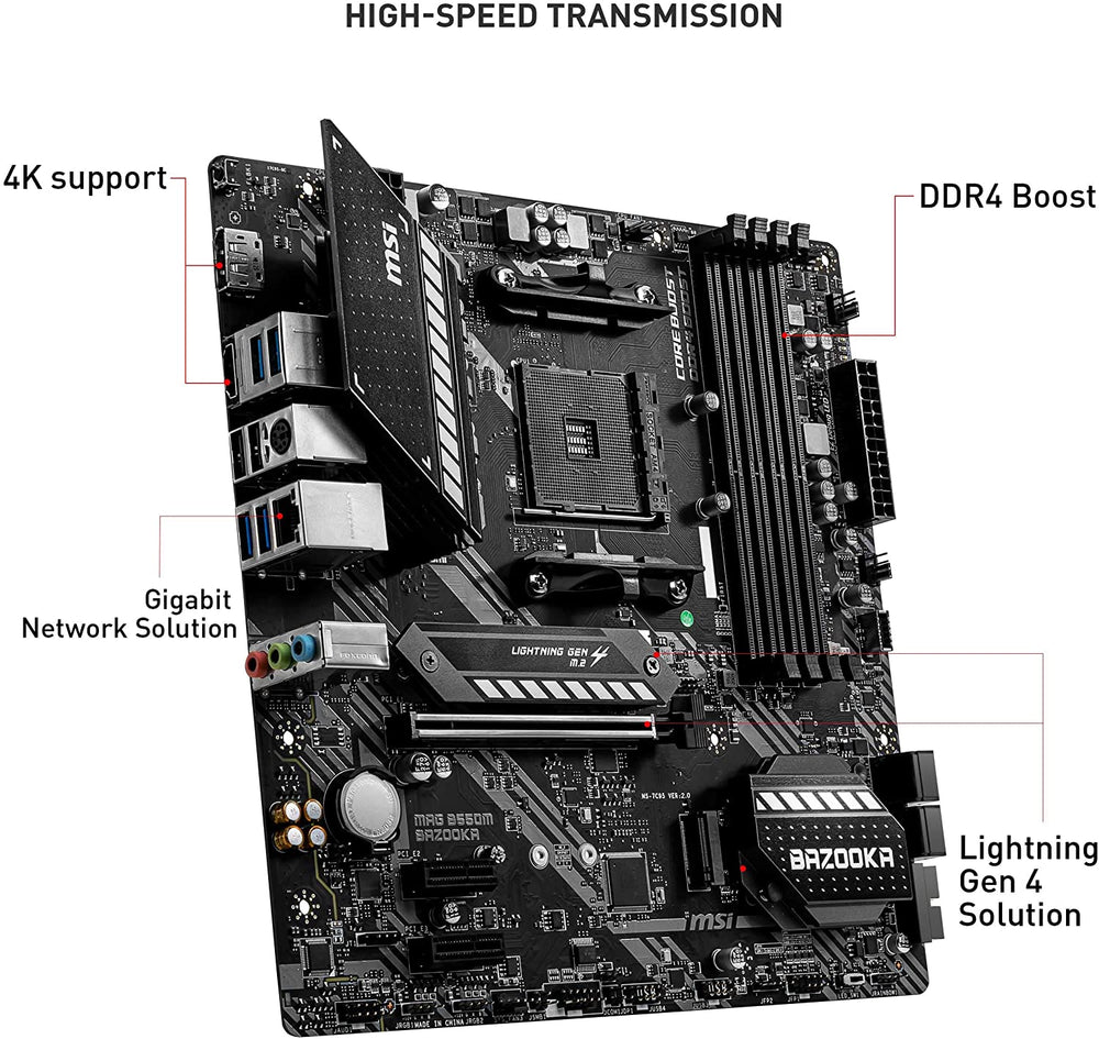 MSI MAG B550M Bazooka Gaming Motherboard
