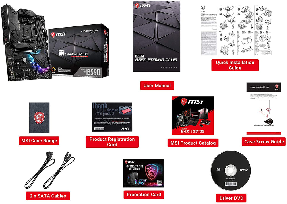 MSI MPG B550 Gaming Plus Gaming Motherboard