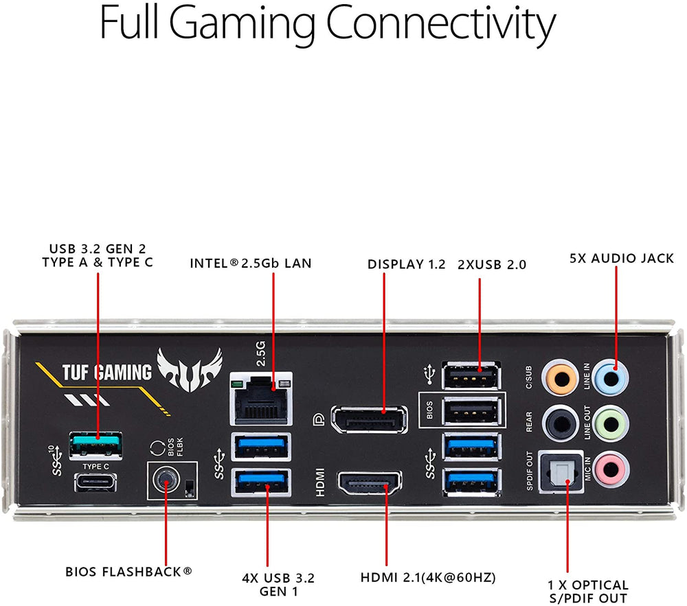 ASUS TUF GAMING B550-PLUS AMD AM4 (3rd Gen Ryzen™) ATX gaming motherboard