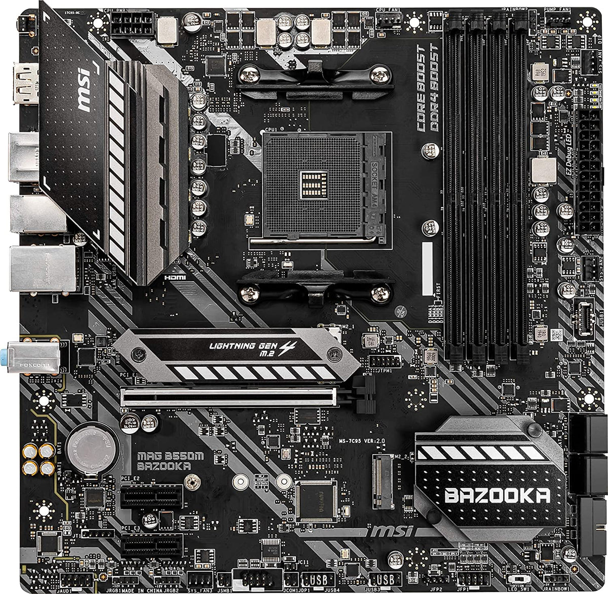 MSI MAG B550M Bazooka Gaming Motherboard – RaidBox